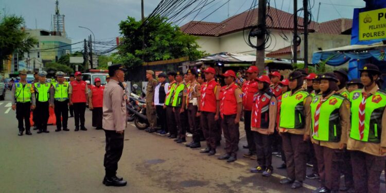 Malam Pergantian Tahun, Gerakan Pramuka Kwarcab Kota Tangerang Lakukan Karya Bakti Nataru
