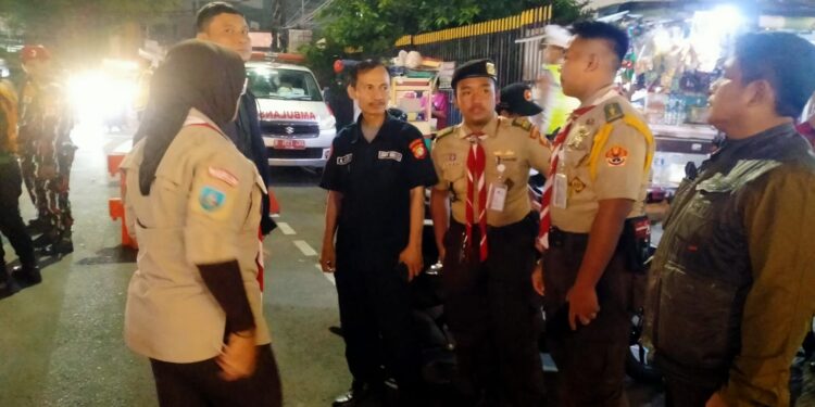 Malam Pergantian Tahun, Gerakan Pramuka Kwarcab Kota Tangerang Lakukan Karya Bakti Nataru