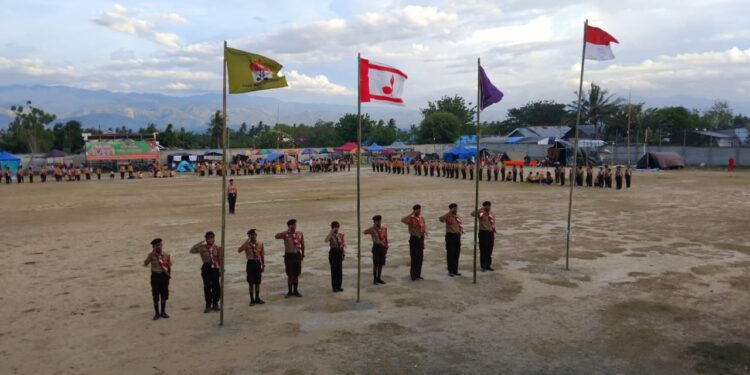 Peringati Hari Jadi Ke-13, Satuan Karya (SAKA) Wira Kartika Koramil 1306-05 Marawola Menggelar Kemah Akhir Tahun Tingkat Penggalang