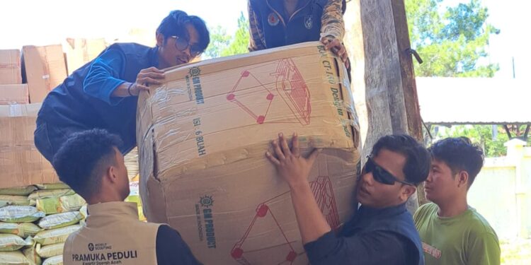 Pramuka Peduli Kwarda Aceh sudah salurkan 30 Ton Bantuan untuk korban Banjir Bandang