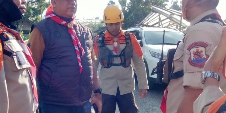 Aksi Kemanusiaan, Kwarcab Pramuka Kabupaten Bandung Terjunkan Relawan Pramuka Peduli Cari Korban Longsor Cisarua