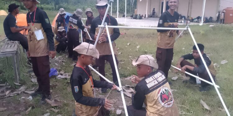 Utusan MTsN 6 Tabalong Ahmad Dafa Fhadillah Mengikuti Pembekalan Calon Peserta Jambore Nasional XII Tahun 2026 di Kwarcab Tabalong