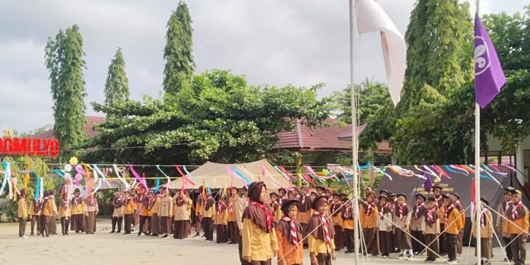 Peringati Hari Baden-Powell, Gugusdepan SDN 007 Sidomulyo Gelar Perkemahan Penggalang dan Pesta Siaga