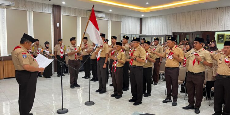 Kukuhkan Pengurus Kwarran Karawaci, Ketua Kwarcab Kota Tangerang: Diharapkan Mampu Cetak Generasi Pramuka Miliki Masa Depan Lebih Baik