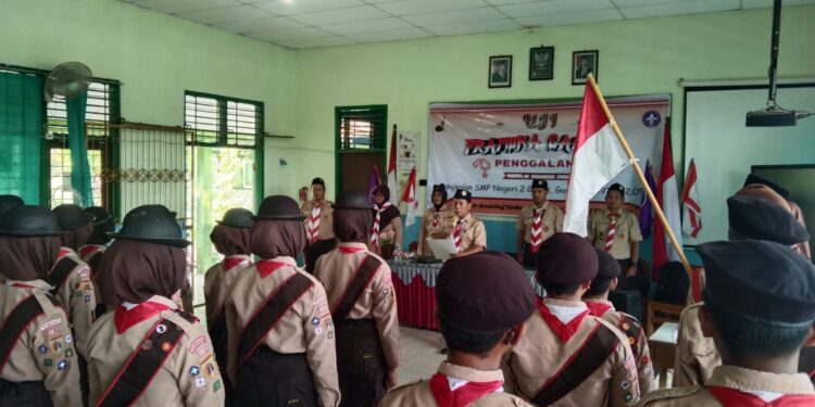 33 Pramuka Penggalang SMP N 2 Gabus Dikukuhkan sebagai Pramuka Garuda