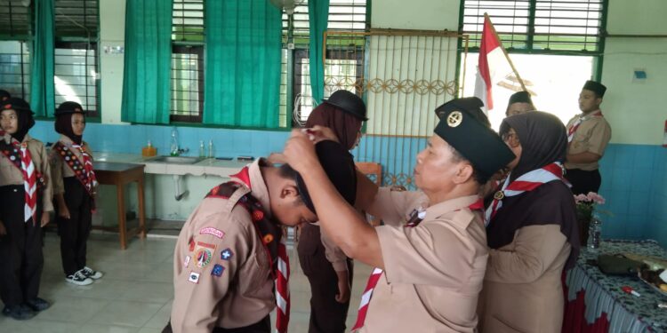 33 Pramuka Penggalang SMP N 2 Gabus Dikukuhkan sebagai Pramuka Garuda