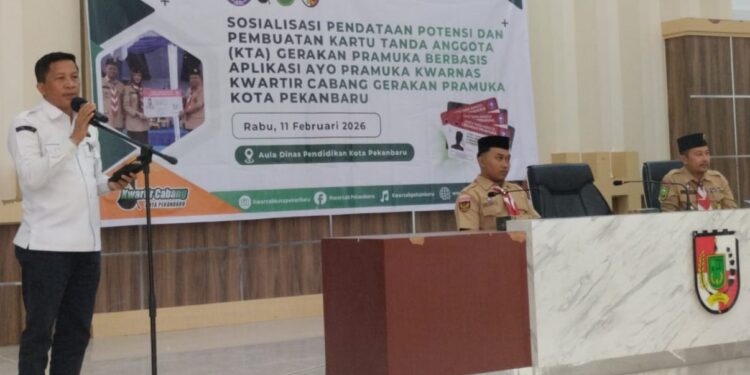 Kwarcab Pramuka Pekanbaru Sosialisasikan Pendataan dan Pembuatan KTA Berbasis Aplikasi Ayo Pramuka Kwarnas
