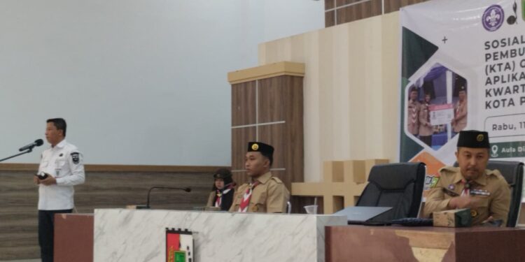 Kwarcab Pramuka Pekanbaru Sosialisasikan Pendataan dan Pembuatan KTA Berbasis Aplikasi Ayo Pramuka Kwarnas