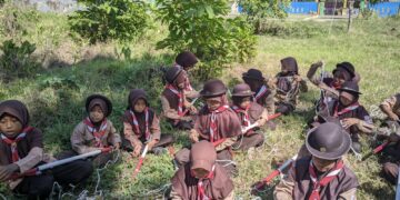 Gudep 04.059–04.060 MI Arrahman Pajekko Gelar Latihan Mingguan Fokus Pioneering Dasar