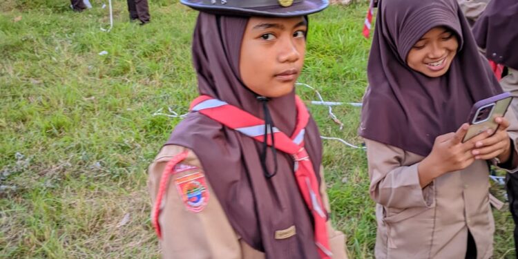 Gudep 04.059–04.060 MI Arrahman Pajekko Gelar Latihan Mingguan Fokus Pioneering Dasar