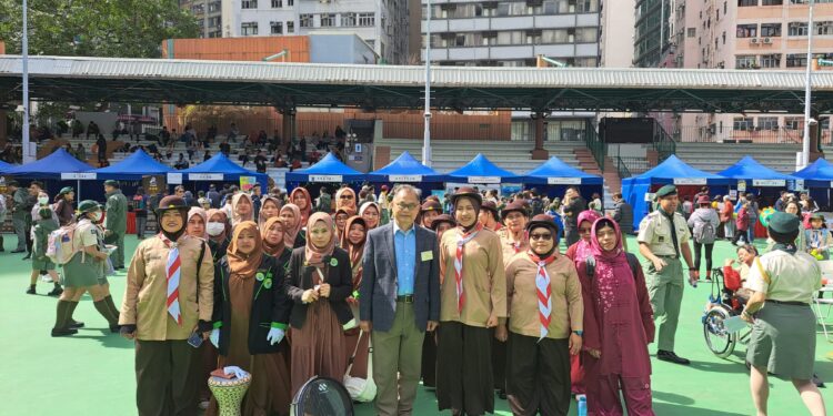 Pramuka Hong Kong Libatkan Komunitas Pramuka Muslim Putri PMI dalam Promosi Kepramukaan