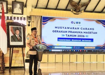 Kwarda Jatim Hadiri Musyawarah Cabang Gerakan Pramuka Magetan, Ajak Perkuat Program Pramuka Produktif dan Sinergi Bersama Pemerintah