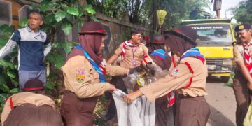 Peduli Lingkungan, Pramuka Cileungsi Beraksi di Giat Bestie