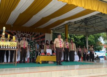 Pramuka SMKN 3 Bone Laksanakan Lomba Giat Pramuka Penggalang