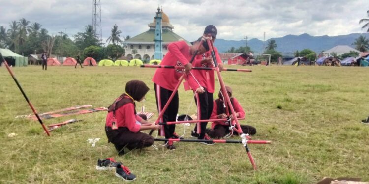 Delapan Pangkalan Ikuti Lomba Giat Pramuka Penggalang Pramuka SMKN 3 Bone