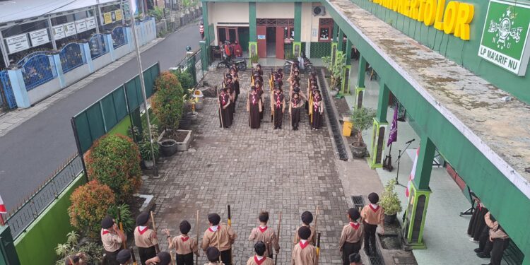 Perjusa MI Diponegoro 1 Purwokerto Lor Latih Kemandirian Pasukan Penggalang