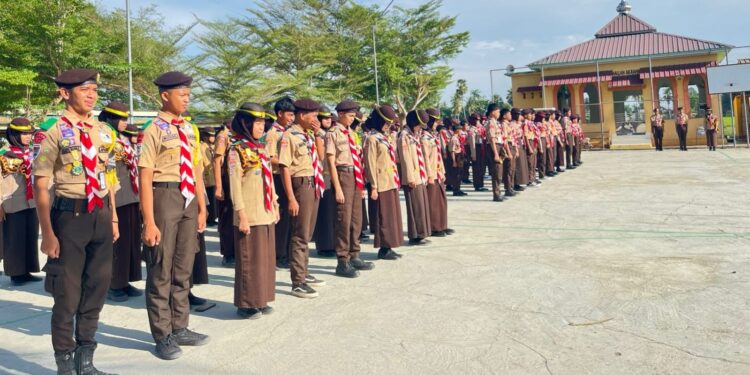 Latihan Gabungan Ambalan Muhammad dan Khadijah Pangkalan MA Pompanua