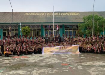 Latihan Gabungan Pramuka MA Pompanua Ditutup secara resmi