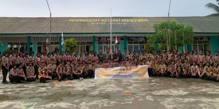 Latihan Gabungan Pramuka MA Pompanua Ditutup secara resmi