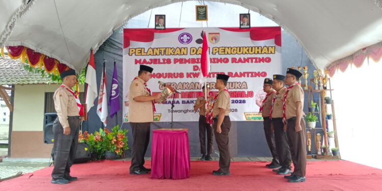 Dilantik Jadi Ketua Kwarran Tawangharjo, Kak Suharyono Ajak Tingkatkan Peran Pramuka Peduli