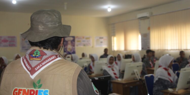 Pramuka Saka Wanabakti Aceh Sosialisasi Calon Rimbawan Muda di MAN 2 Banda Aceh