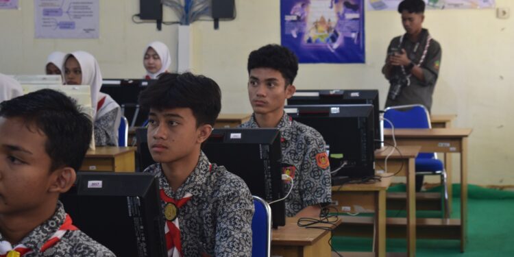 Pramuka Saka Wanabakti Aceh Sosialisasi Calon Rimbawan Muda di MAN 2 Banda Aceh