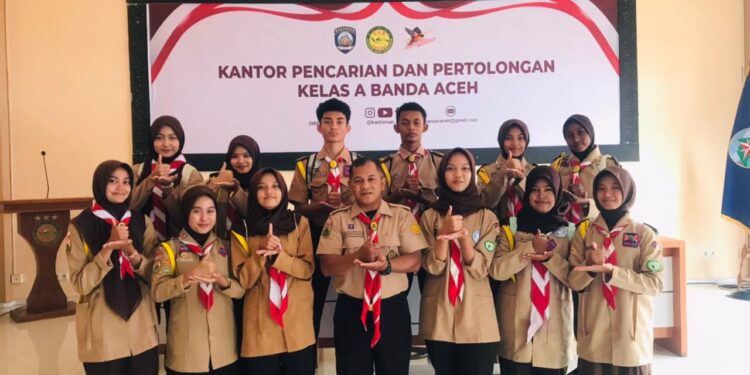 Pramuka MAN 2 Banda Aceh Ikuti Sosialisasi dan Orientasi Saka SAR Kota Banda Aceh