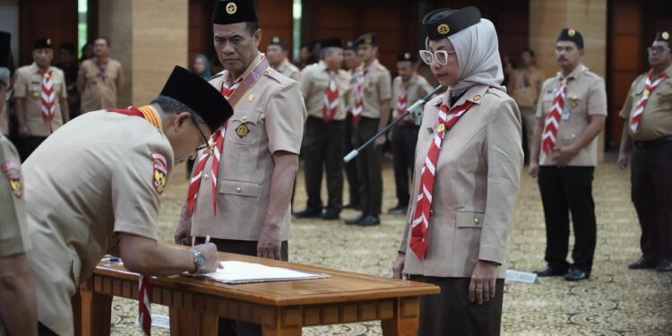 Kwarnas Lantik Mentan Amran Sulaiman sebagai Ka Mabisaka Tarunabumi Nasional dan Idha Widi Arsanti sebagai Ka Pinsaka Nasional
