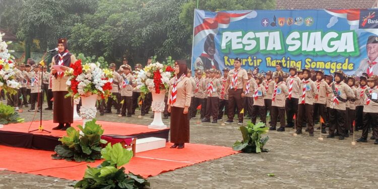 352 Pramuka Siaga Kwarran Somagede Ikuti Pesta Siaga Ranting