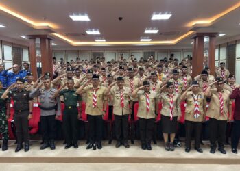 Ketua Kwarda Pramuka Bali Melantik Pengurus Pramuka Tingkat Cabang & Ranting se-Kabupaten Gianyar