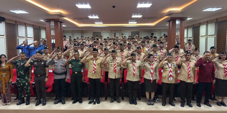 Ketua Kwarda Pramuka Bali Melantik Pengurus Pramuka Tingkat Cabang & Ranting se-Kabupaten Gianyar