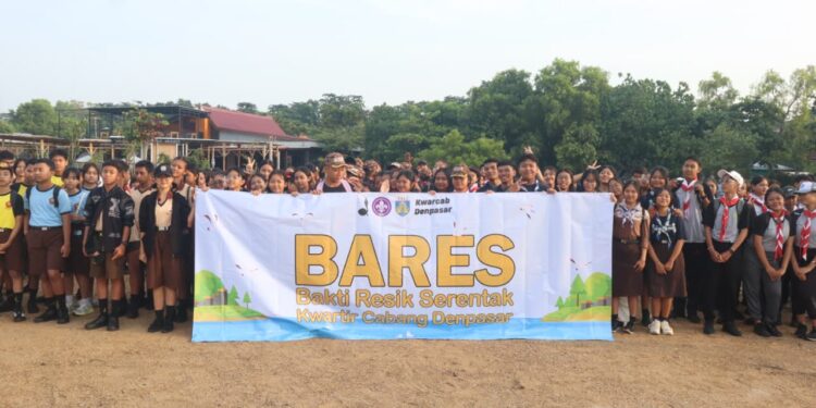 Kwarcab Denpasar Gelar Bakti Resik Serentak Peringati Hari Kepanduan Sedunia 2026