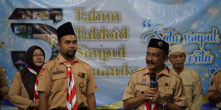 Peringati Ulang Tahun Ke 5, Tabloid Simpul Pramuka Gelar Tasyakuran