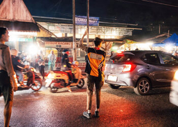 Satgas Pramuka Peduli HST Bantu Amankan Lalu Lintas Pawai Takbir Keliling Idul Fitri 1447 H