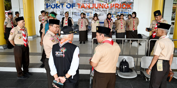 Monitoring Posko KBL 2026, Kwarnas Apresiasi Kesiapsiagaan Pramuka di Pelabuhan Tanjung Priok