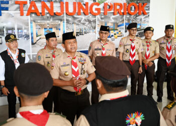 Monitoring Posko KBL 2026, Kwarnas Apresiasi Kesiapsiagaan Pramuka di Pelabuhan Tanjung Priok