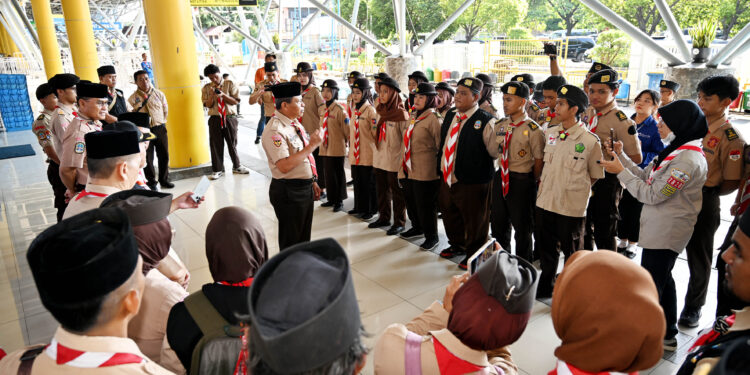 Monitoring Posko KBL 2026, Kwarnas Apresiasi Kesiapsiagaan Pramuka di Pelabuhan Tanjung Priok