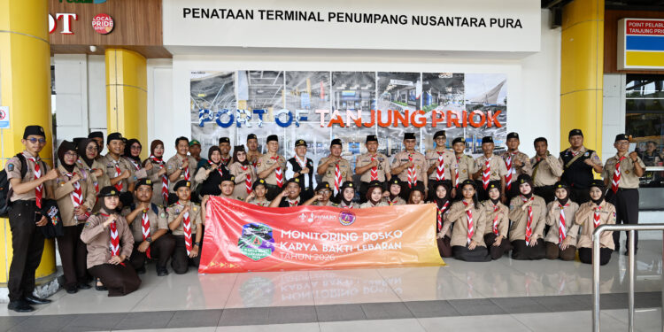 Monitoring Posko KBL 2026, Kwarnas Apresiasi Kesiapsiagaan Pramuka di Pelabuhan Tanjung Priok