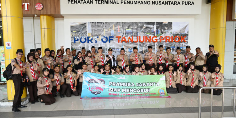 Monitoring Posko KBL 2026, Kwarnas Apresiasi Kesiapsiagaan Pramuka di Pelabuhan Tanjung Priok