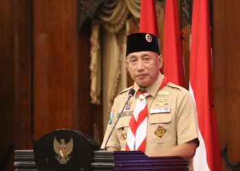 Sukseskan Lebaran 2026, Kwarda Jatim Adakan Karya Bakti Pramuka