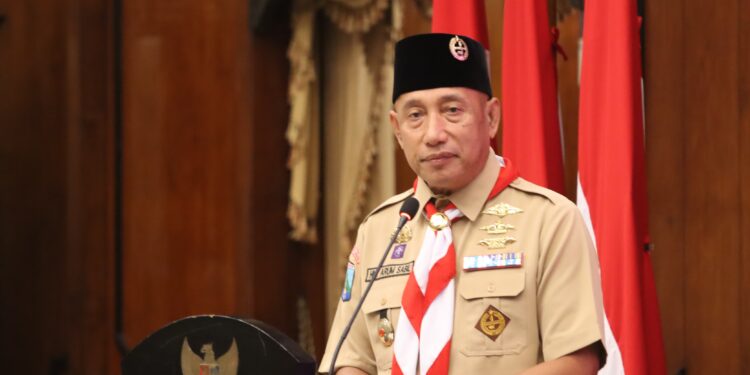Sukseskan Lebaran 2026, Kwarda Jatim Adakan Karya Bakti Pramuka