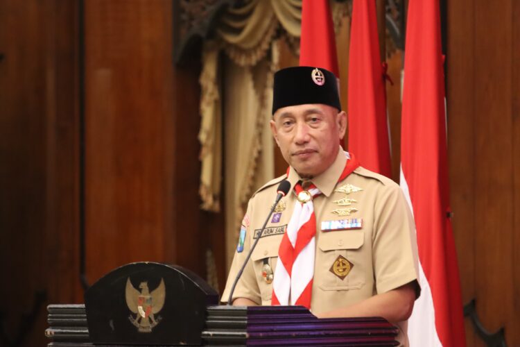 Sukseskan Lebaran 2026, Kwarda Jatim Adakan Karya Bakti Pramuka