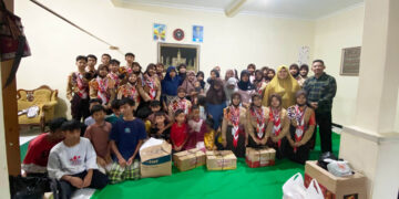 Wujudkan Dasa Darma Kedua, Pramuka SMPN 4 Purwokerto Gelar Aksi Berbagi “Cakrasada”