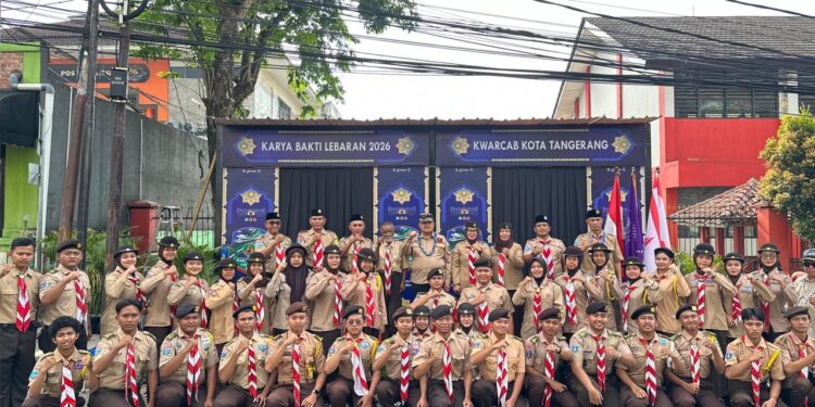 Ketua Kwarcab Kota Tangerang Pimpin Apel Gelar Peserta KBL di Daan Mogot