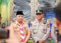 Ridho Nasution Tinjau 2 (Dua) Titik Pos Pengamanan, 110 Pramuka Kota Medan Turut Amankan Arus Mudik Lebaran 2026