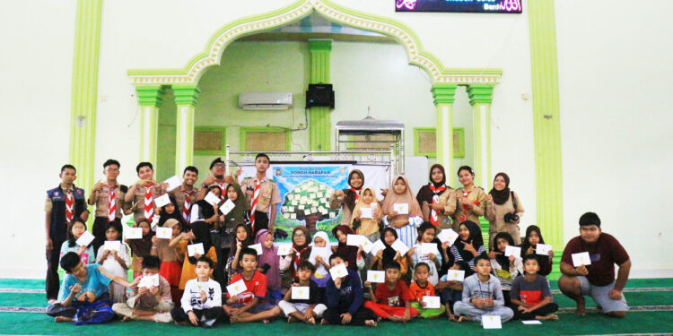 Pramuka USU Gelar Paket Peduli Ramadan ke-29 di Aceh Tamiang