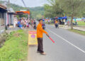 Waka Abdimas Kwarran Purwojati Turut Amankan Lalu Lintas di Sekitar Posko APP KBL