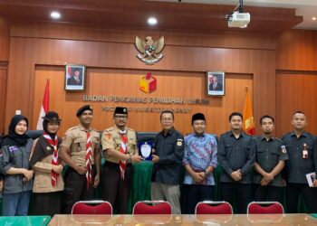 Pramuka UNP Perkuat Peran Demokrasi Mahasiswa, Jajaki Sinergi dengan Bawaslu Sumbar