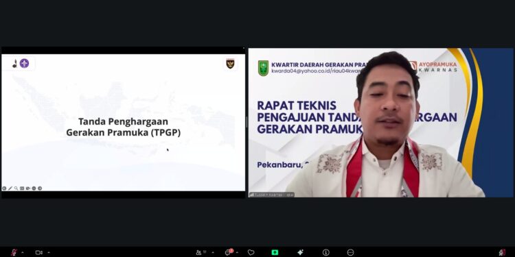 Pengajuan Tanda Penghargaan 2026 Kini Lewat Aplikasi Ayo Pramuka, Kwarda Riau Gelar Rapat Teknis