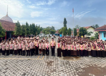 Pembukaan LCTP Siaga Kwarran Purwojati di SDN Karangtalun Lor Berlangsung Meriah